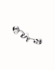 Silver Shirt Cufflinks With A Skull Detail