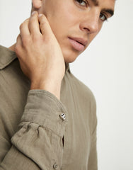 Silver Shirt Cufflinks With A Skull Detail