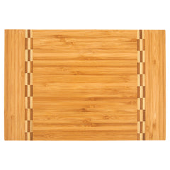 12x8 Bamboo Cutting Board with Butcher Block Inlay