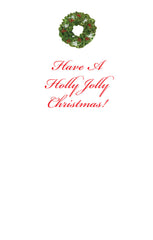 Christmas Wreath Holiday Cards (Set of 60)