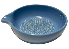 Garlic Grater Bowl with Herb Stripper & Spout – Horizon Blue