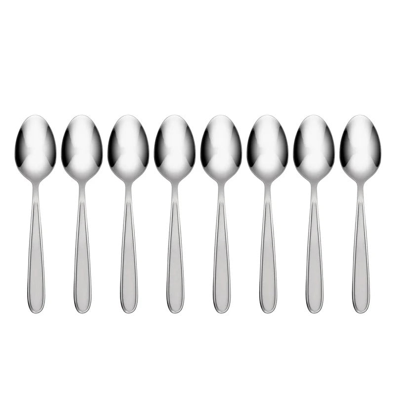Jordan Frosted Teaspoons, Set of 8