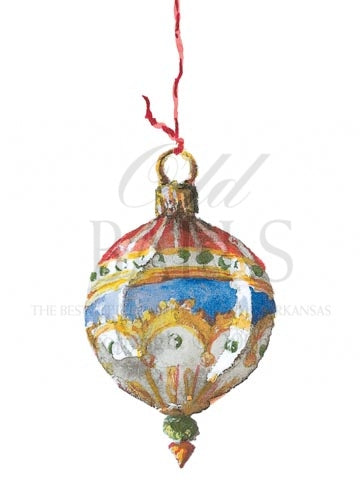 Venetian Glass Ball Personalized Christmas Cards (Min 50)