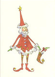 Santa Elf Personalized Christmas Cards (Min 50)