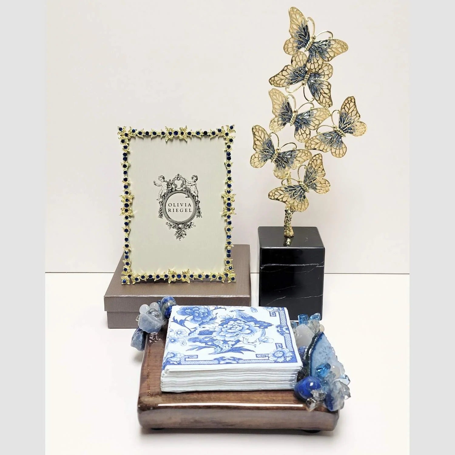 Enamel Butterfly Sculpture