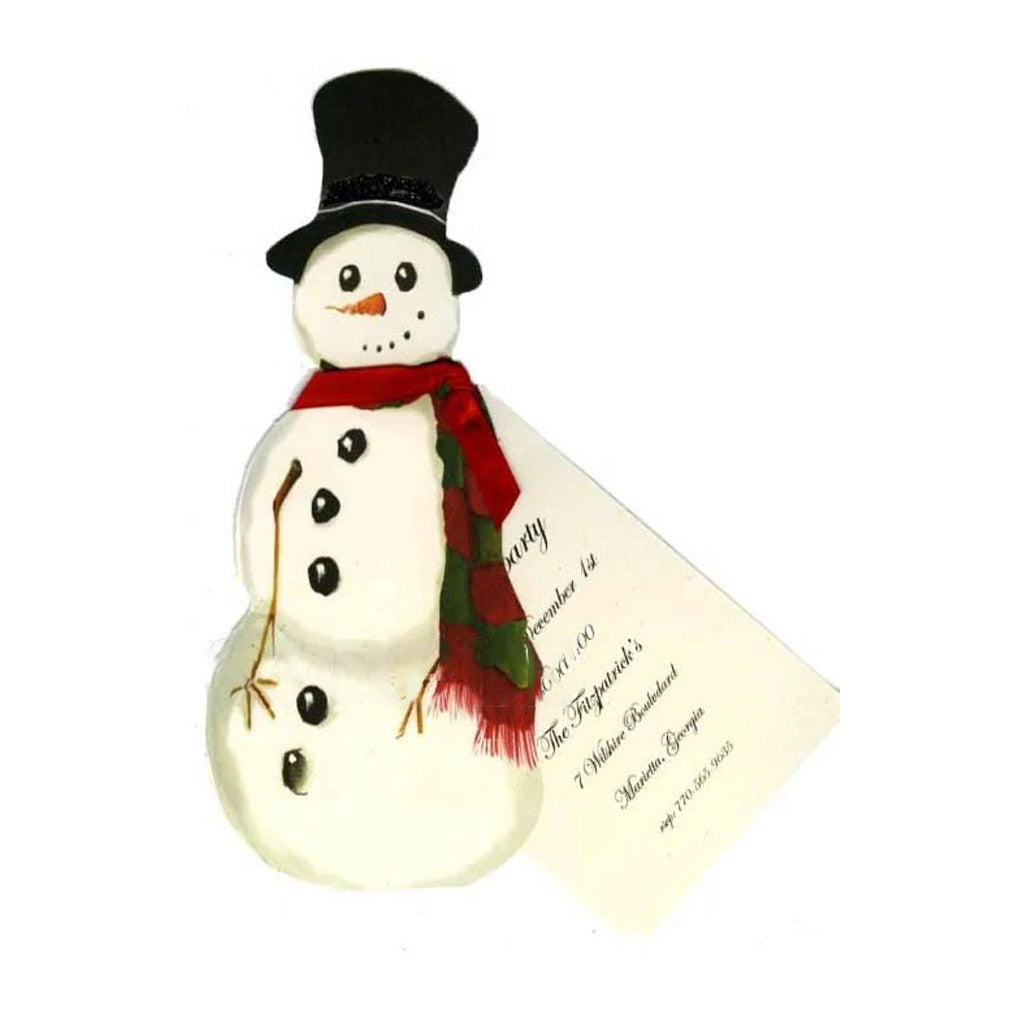 Snowman With Ribbon and Tag Invitation Cards (Set Of 60)