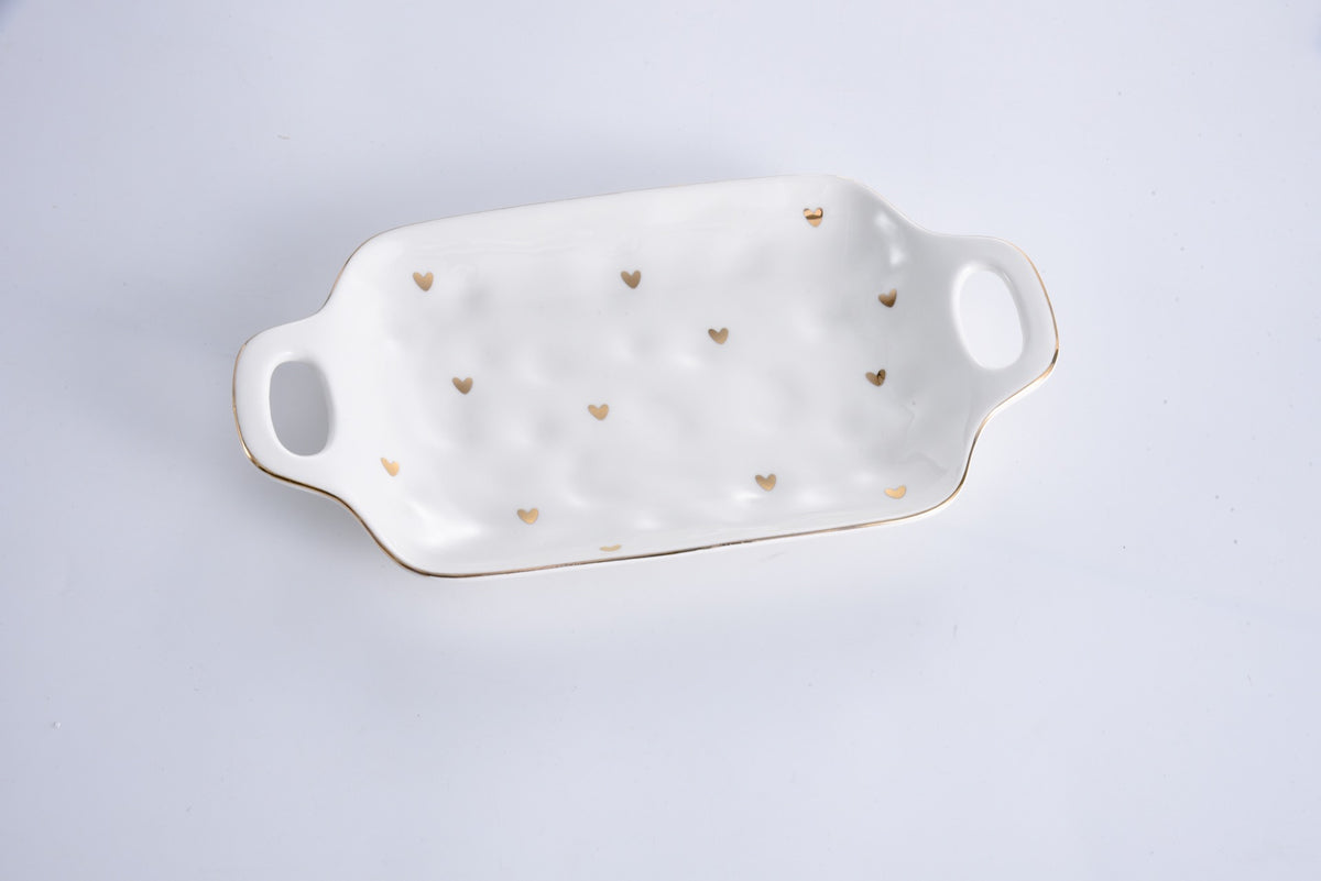 Heart To Heart Tray With Handles