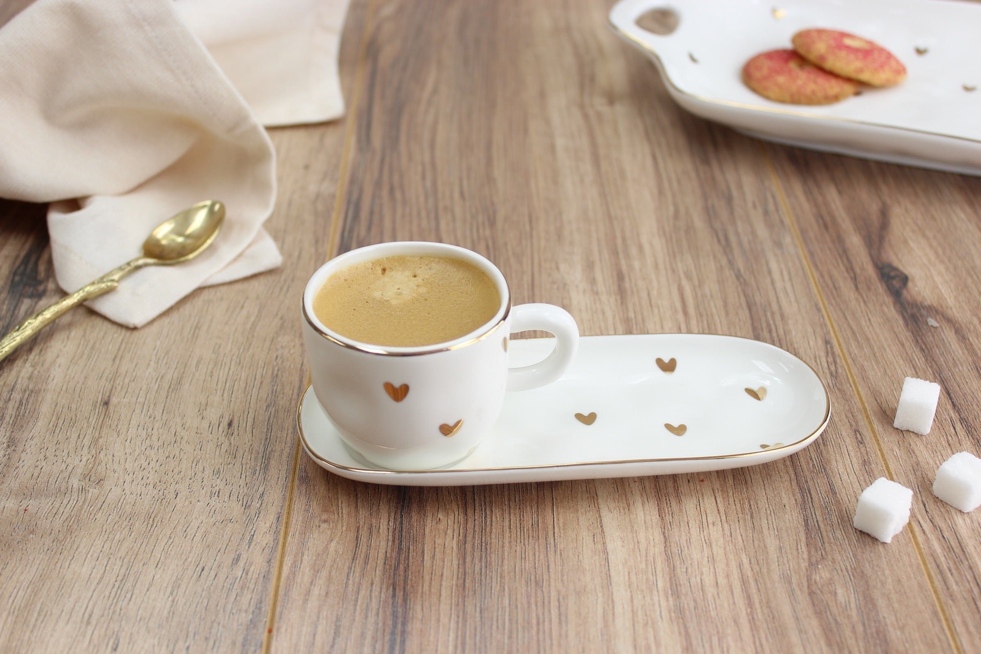 Heart To Heart Espresso Cup And Saucer