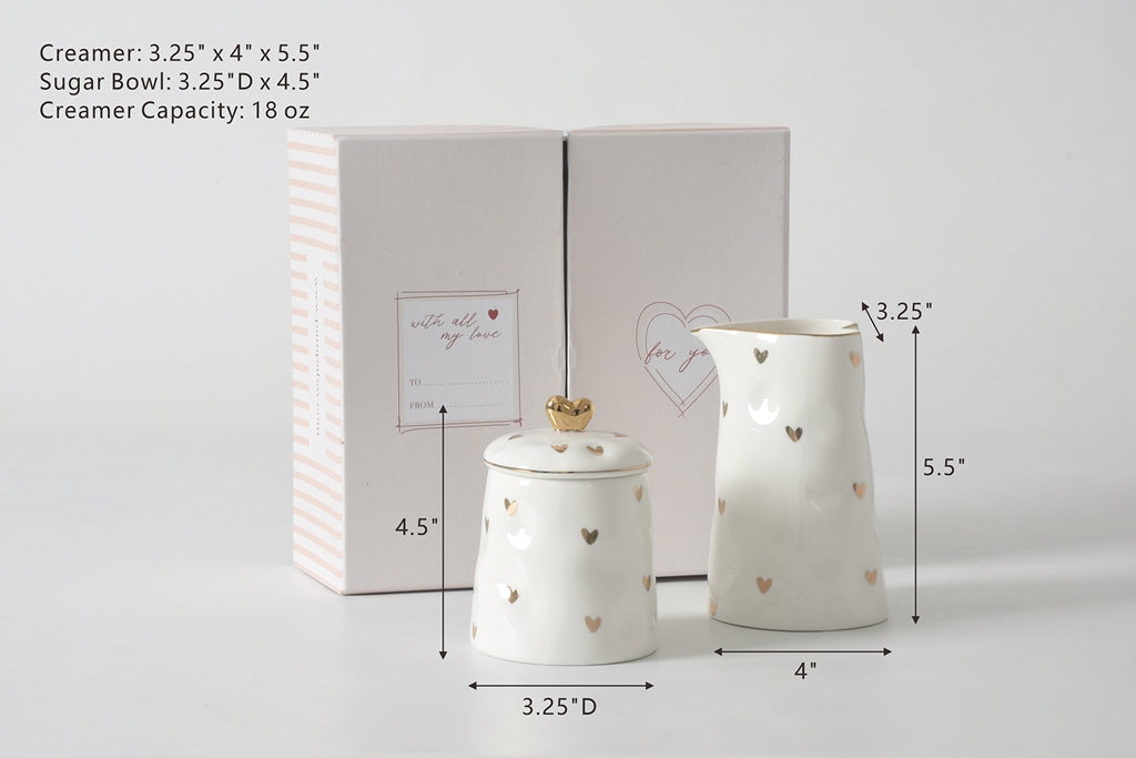 Sugar Bowl & Creamer Set