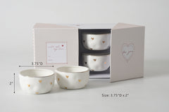 Heart To Heart Snack Bowl set of 4
