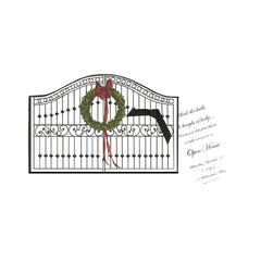 Holiday Stocking With Ribbon and Tag Invitation Cards (Set Of 60)