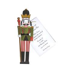 Nutcracker With Ribbon and Tag Invitation Cards (Set Of 60)