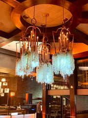 Chandelier Decor W/ Cascading Crystal Rental