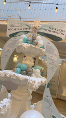 True Tiffany Blue Bow Shaped Seating Chart