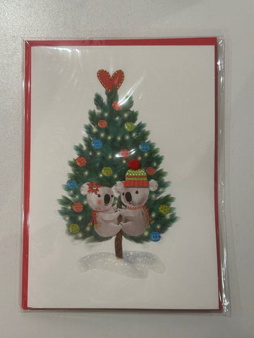 Koala Tree Christmas Greeting Card (Limited Quantities)