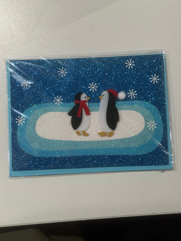 Two Penguins Christmas Greeting Card (Limited Quantities)