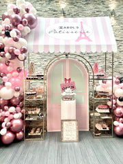 Patisserie Dessert Station Display w/Props + Personalize Takeaway Boxes/Bags