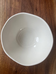 Dipping Bowls - Set Of 4, White Ribbed