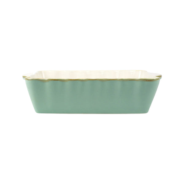 Italian Bakers Medium Rectangular Baker, Aqua
