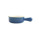 Italian Bakers Small Round Baker With Large Handle, Blue