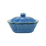 Italian Bakers Square Covered Casserole Dish, Blue