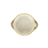 Italian Bakers Small Handled Round Baker, Cappuccino
