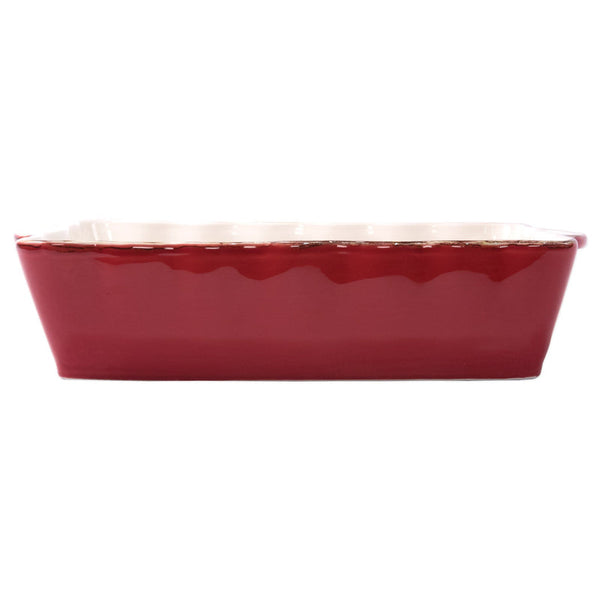 Italian Bakers Large Rectangular Baker, Red