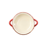 Italian Bakers Small Handled Round Baker, Red