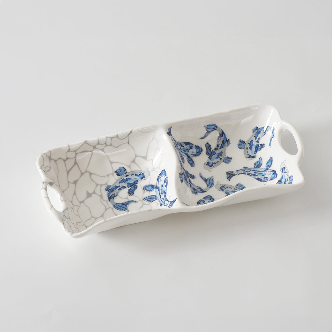 Koi 2 Section Server – Shatterproof Melamine