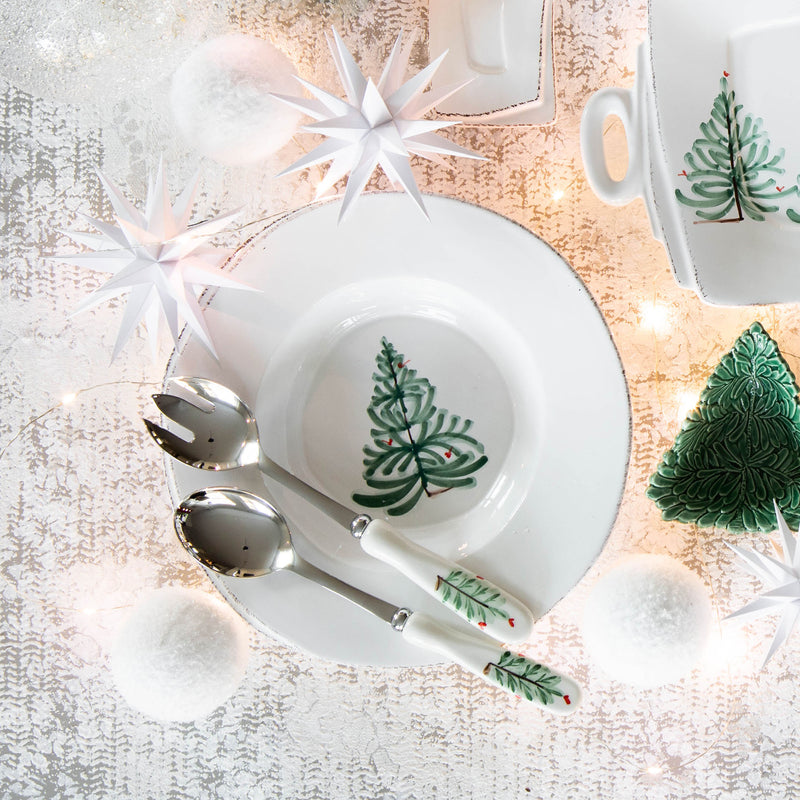 Lastra Holiday Salad Server Set - Gift Boxed