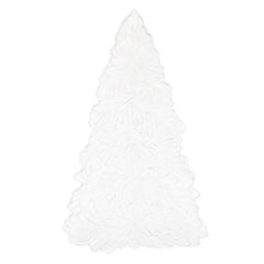 Lastra Holiday White Figural Tree Small Platter