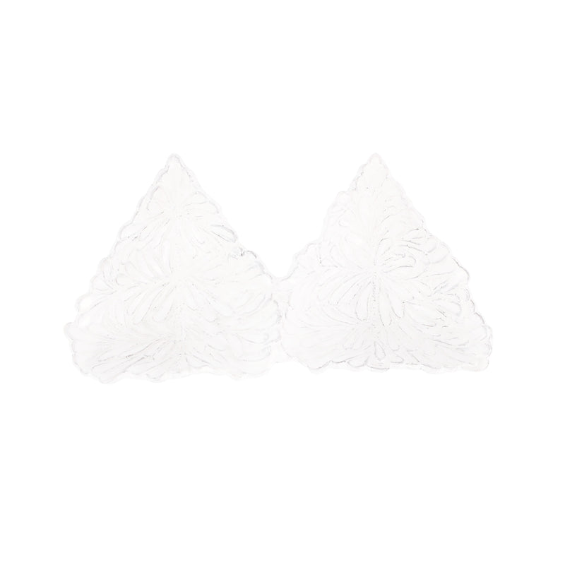 Lastra Holiday White Figural Tree Two-part Server