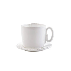 Lastra White Cup And Saucer