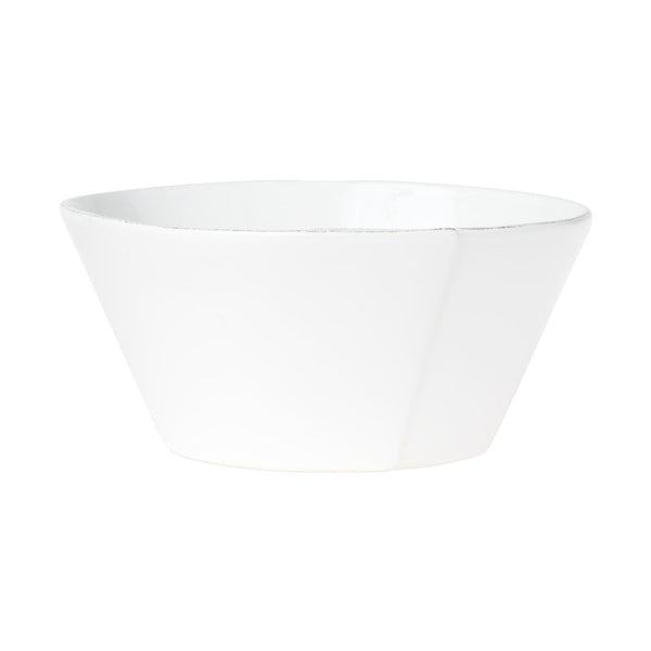 Lastra White Large Stacking Serving Bowl