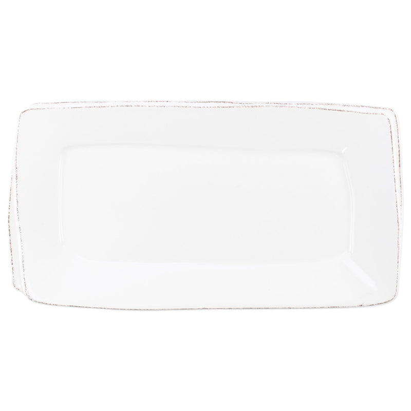 Lastra White Rectangular Platter