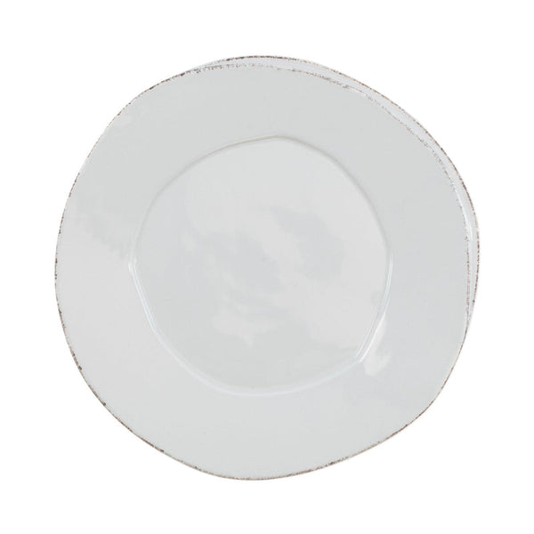 Lastra European Dinner Plate, Light Gray