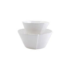 Lastra White 2-piece Serving Bowls Set