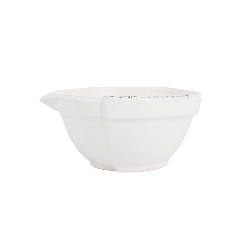 Lastra White Small Mixing Bowl