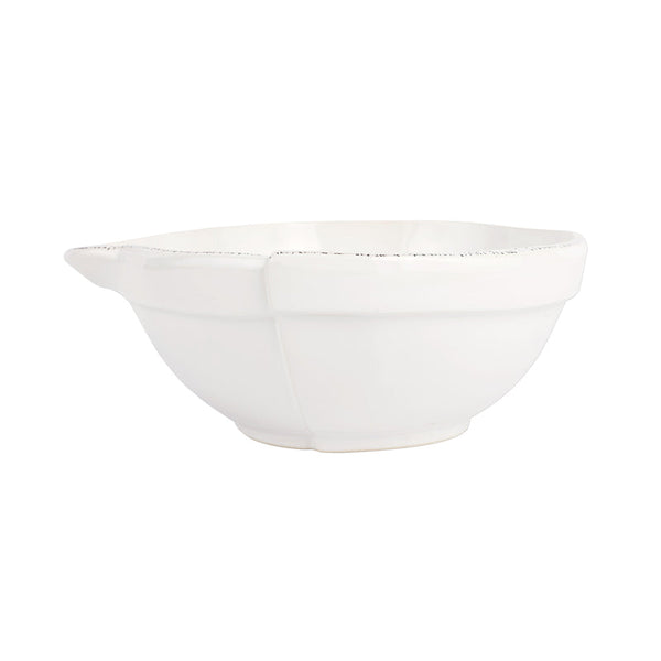 Lastra White Medium Mixing Bowl