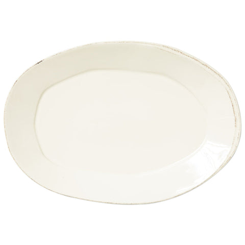 Lastra Oval Platter, Linen