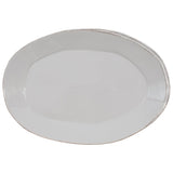 Lastra Oval Platter, Light Gray