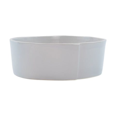 Lastra Large Serving Bowl, Light Gray