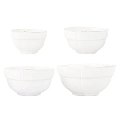Lastra White Assorted Prepping Bowls - Set of 4