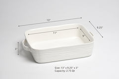 Le Blanc 11″ x 9″ Rectangular Baking Dish
