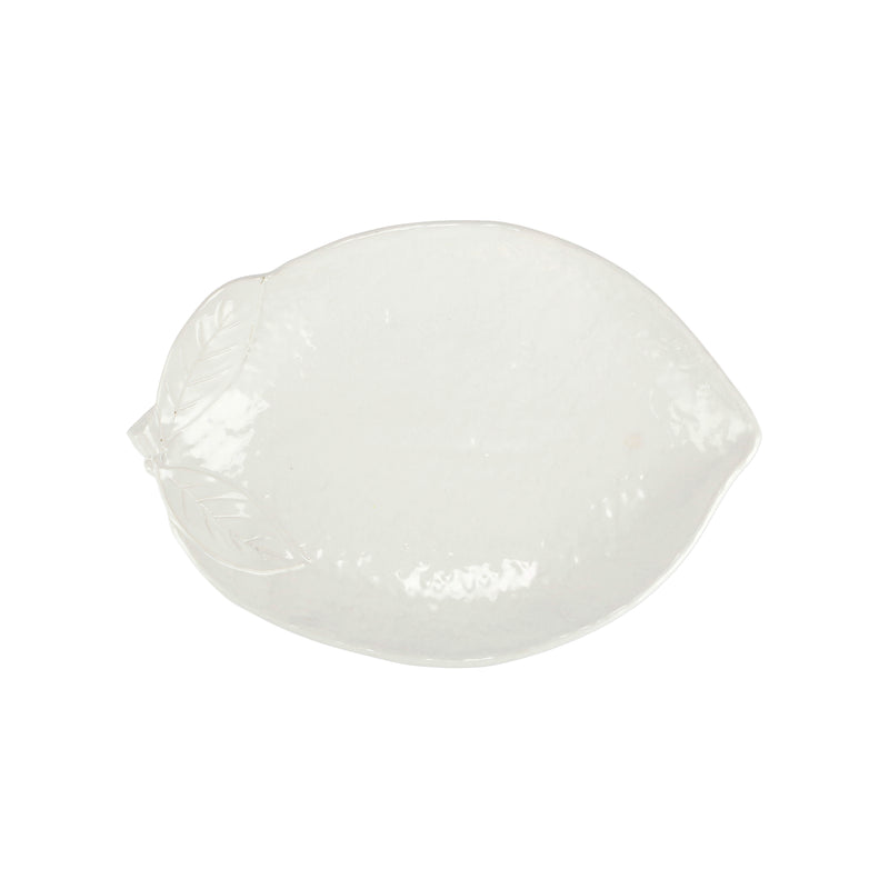 Limoni White Figural Lemon Platter