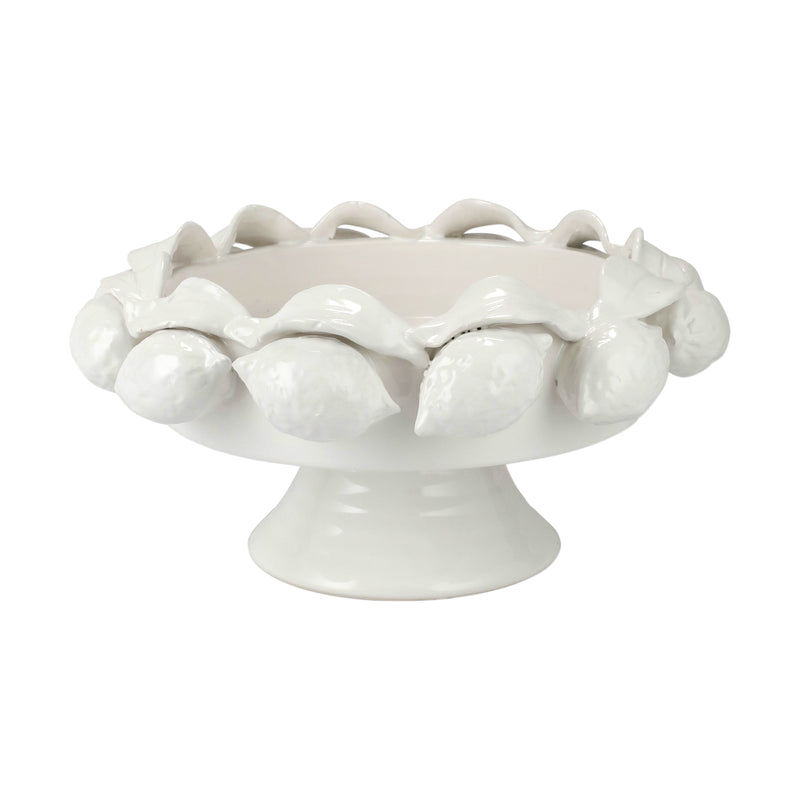 Limoni White Footed Fruit Bowl