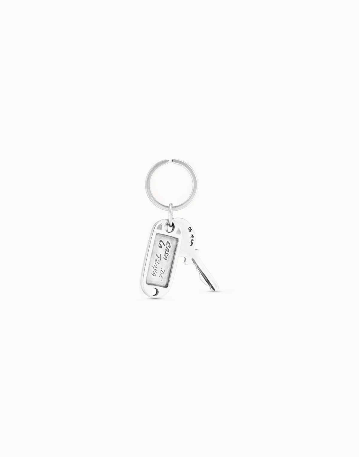 Key Ring In Metal Clad With Sterling Silver
