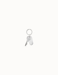 Key Ring In Metal Clad With Sterling Silver