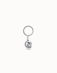 Key Ring In Metal Clad With Sterling Silver