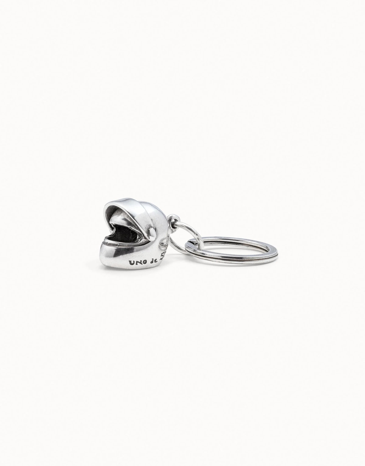 Key Ring In Metal Clad With Sterling Silver